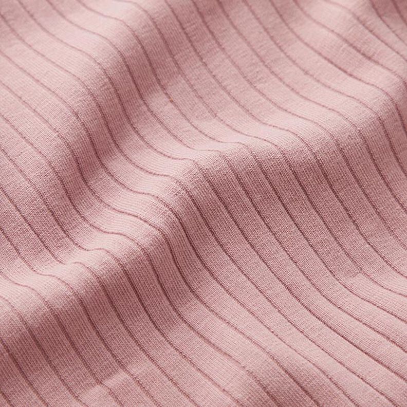 Plain ribbed jersey – dusky pink,  image number 3