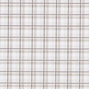 Double Check Cotton Poplin – white/anemone, 