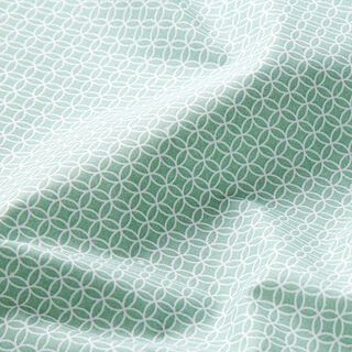 Cotton Cretonne small tile motif – light green, 