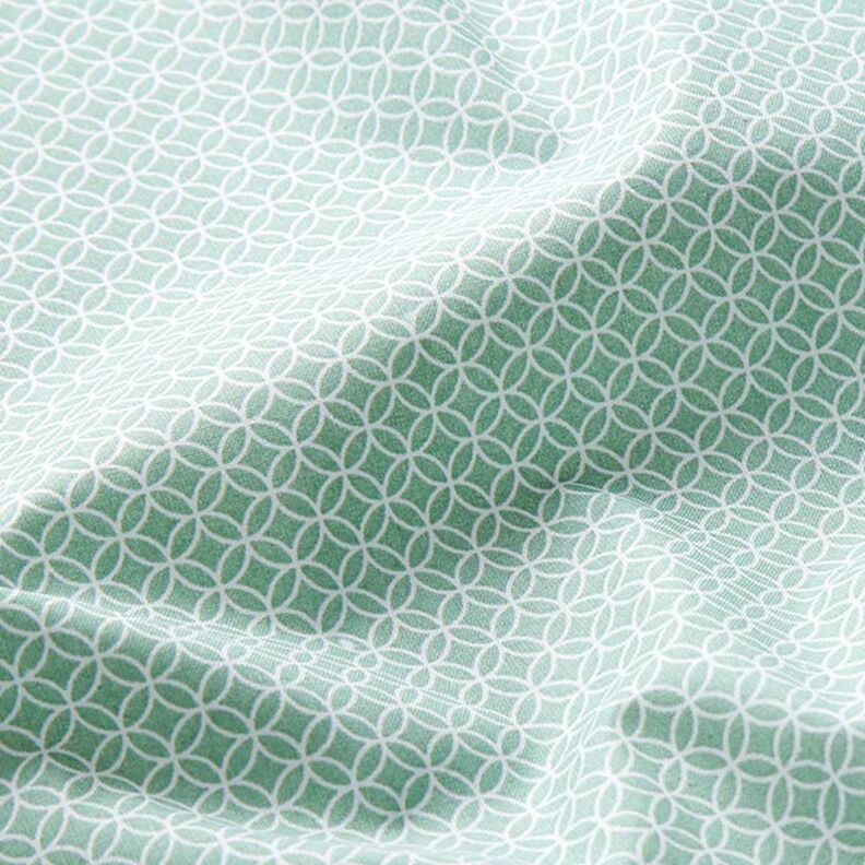 Cotton Cretonne small tile motif – light green,  image number 2