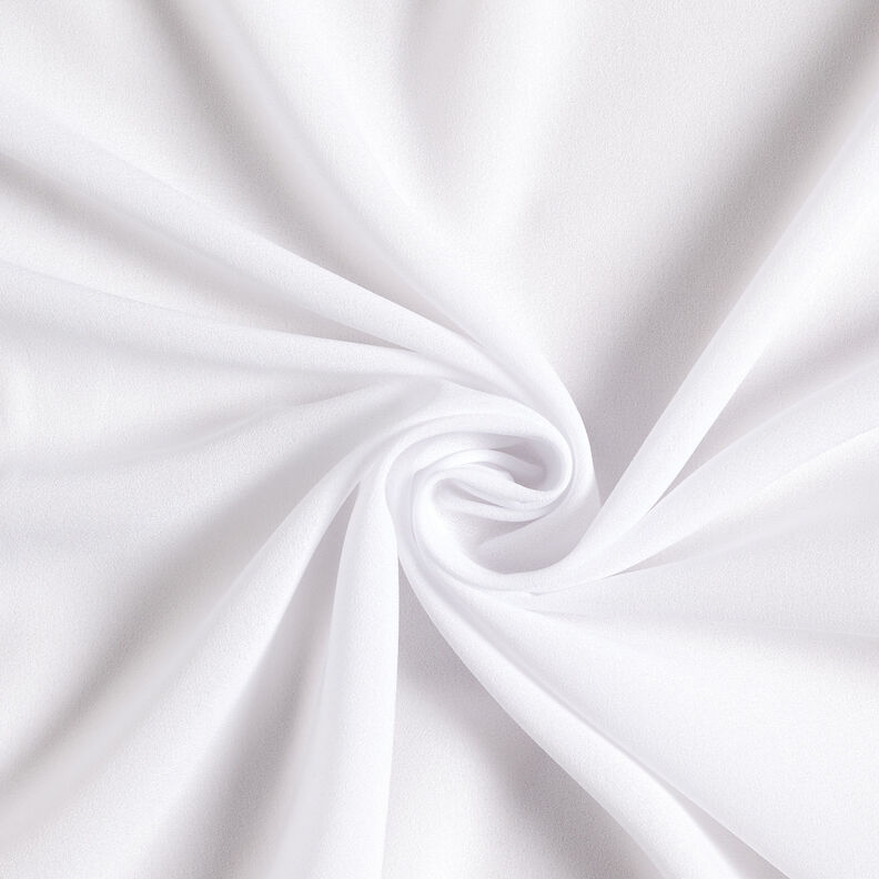 Crepe Georgette – white,  image number 1