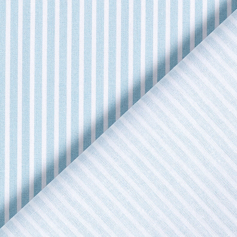 Cotton Poplin Stripes – light blue/white,  image number 4