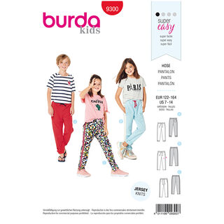 Sweatpants, Burda 9300 | 122 - 164, 