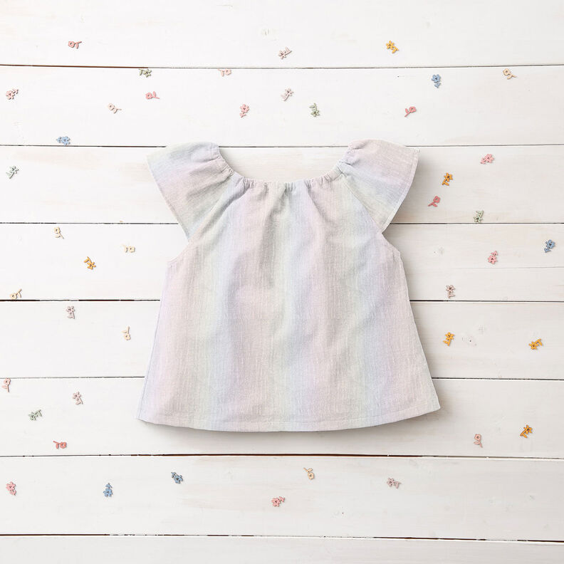 Double Gauze/Muslin Shimmer glitter Foil Print | by Poppy white,  image number 9