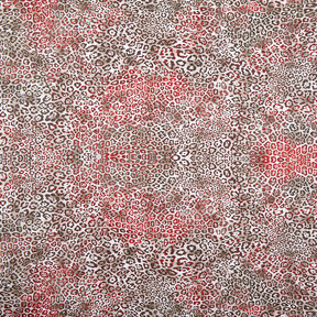 GOTS Cotton Poplin Leopard print | TCC x LOOKS by Wolfgang Joop – carmine/light taupe, 