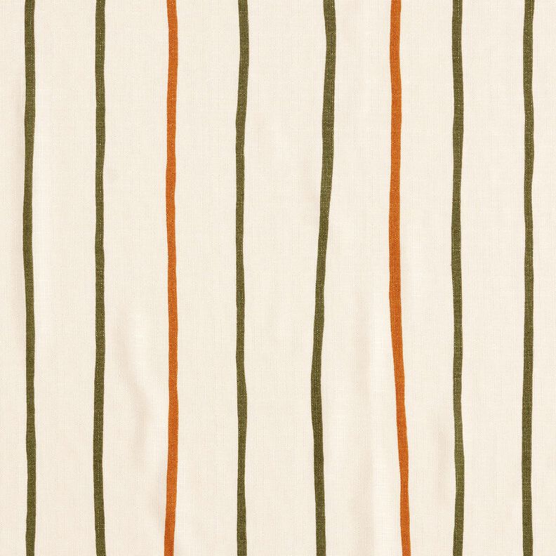 Textured colourful stripes viscose fabric – offwhite,  image number 1