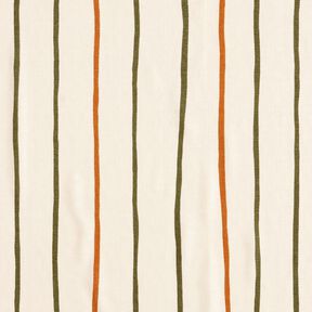 Textured colourful stripes viscose fabric – offwhite,  Textured colourful stripes viscose fabric – offwhite,