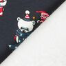 Brushed Sweatshirt Fabric polar bears celebrating Christmas – navy blue,  thumbnail number 4