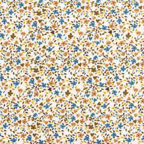 Cotton Cretonne scattered flowers – light beige/light brown, 