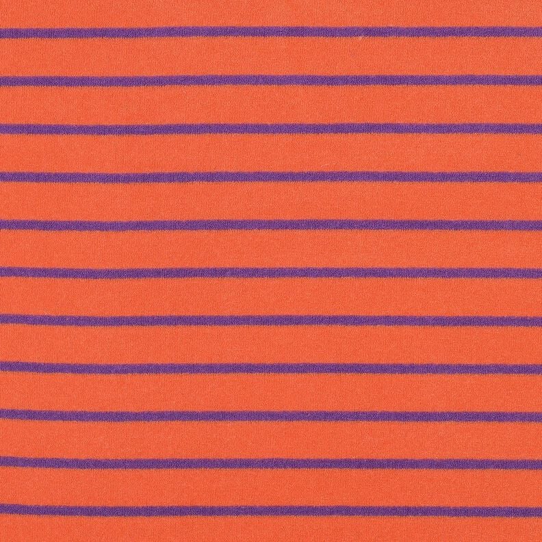 terry cloth jersey Stripes | Poppy Fabrics – orange/red lilac,  image number 1