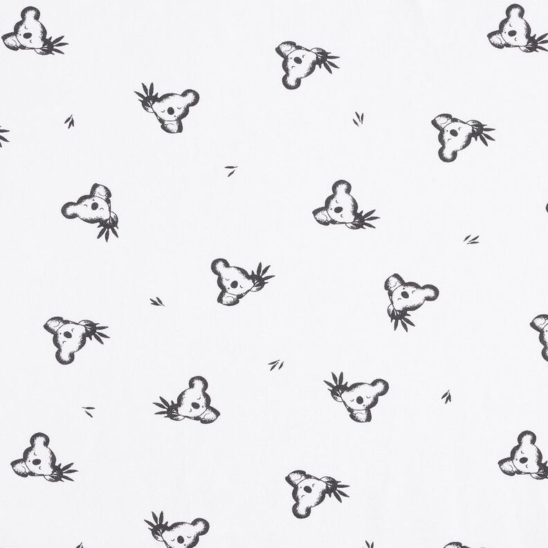 Cotton Jersey little koala – ivory,  image number 1