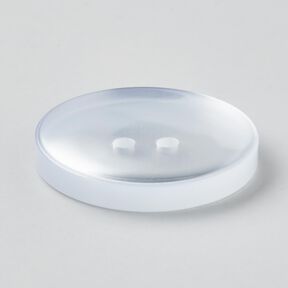 2-hole button shiny [Ø 25 mm] – white, 