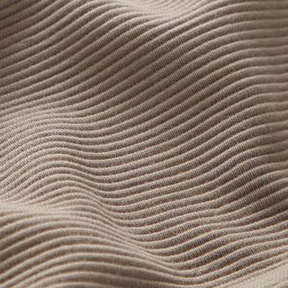 Ottoman ribbed jersey Plain – taupe, 