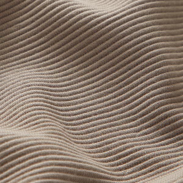 Ottoman ribbed jersey Plain – taupe,  image number 3