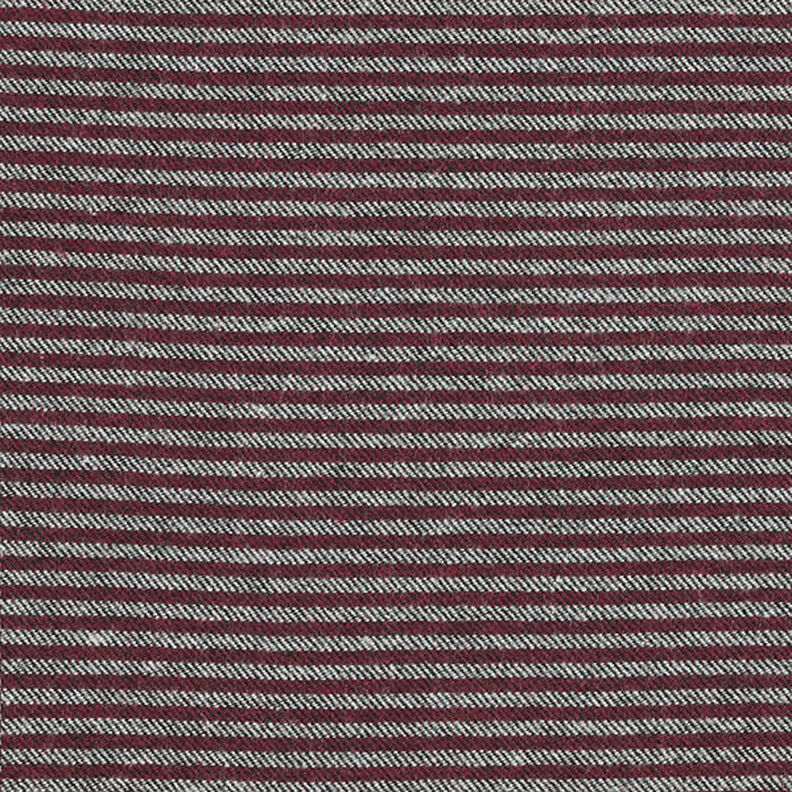striped trouser fabric – merlot/grey,  image number 1