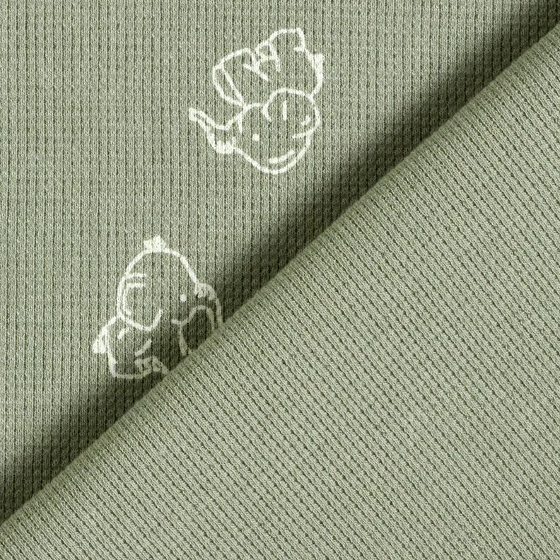 Waffle Jersey Baby Elephants – greige, image number 4