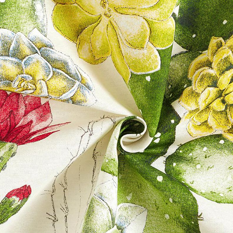 Decorative fabric Canvas Cacti – natural/green, image number 3