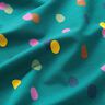 French Terry colourful splashes – petrol/pastel violet,  thumbnail number 2