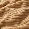 Faux fur wide horizontal stripes – beige,  thumbnail number 2