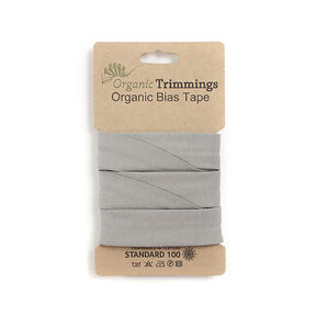 Bias binding Organic Cotton Jersey [3 m | 20 mm] – light grey, 