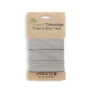 Bias binding Organic Cotton Jersey [3 m | 20 mm]  – light grey, 