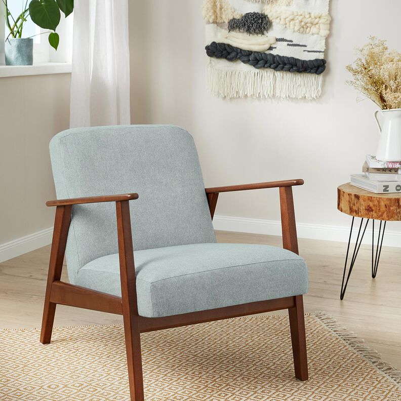 Upholstery Fabric Fine Texture – light blue, image number 4
