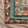 Decor Fabric Tapestry Fabric large floral ornament – dark green/light green,  thumbnail number 3