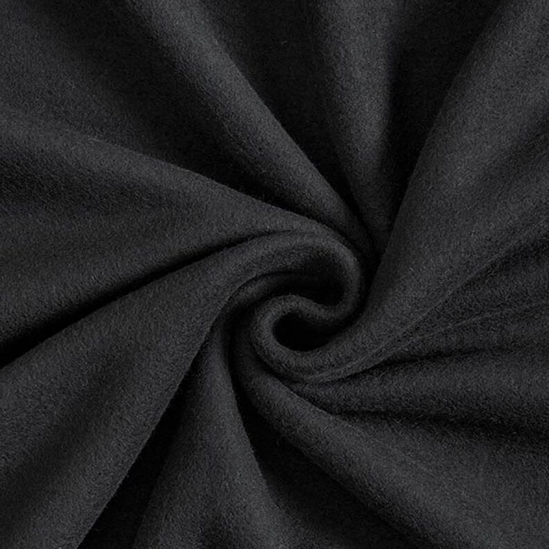 Cotton Fleece Plain – black,  image number 1