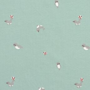 Cotton Flannel Seal Acrobatics &ndash; light blue, 