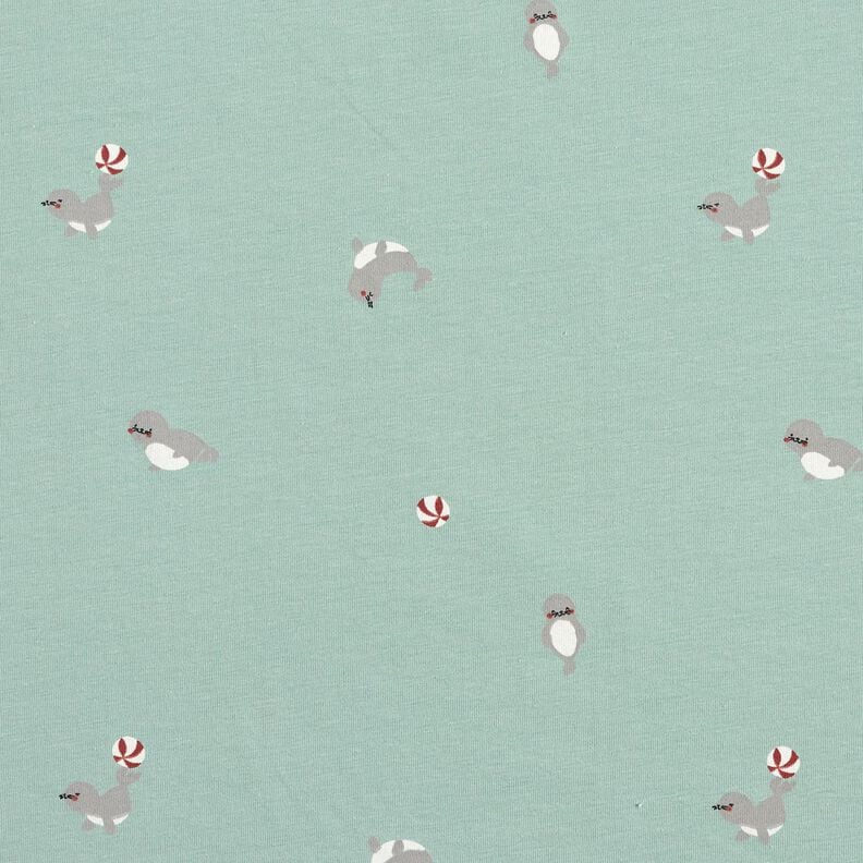 Cotton Jersey Seal Acrobatics &ndash; light blue,  image number 1