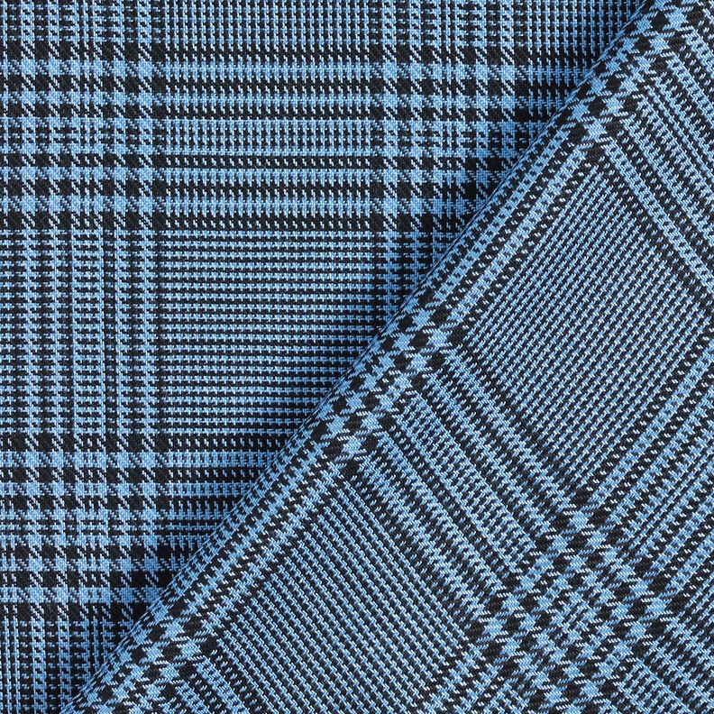 viscose fabric Glen Plaid – blue,  image number 5
