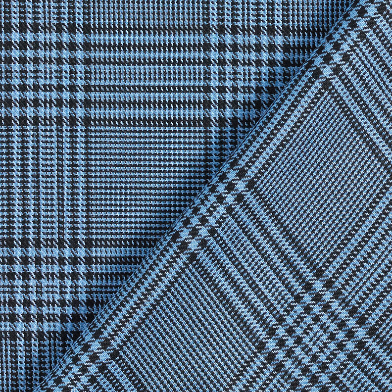 viscose fabric Glen Plaid – blue, image number 5