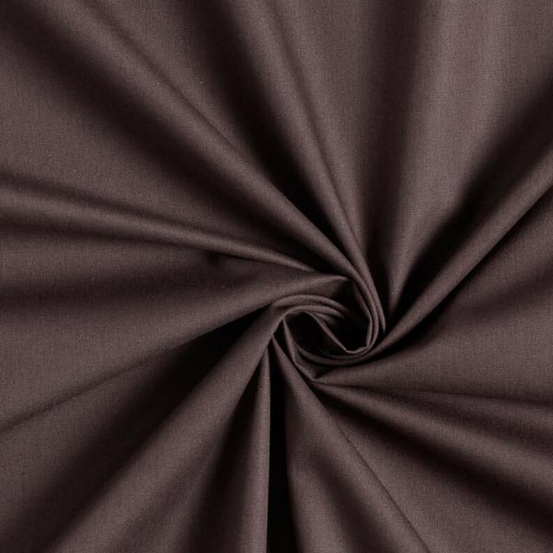 Cotton Poplin Plain – dark brown,  image number 1