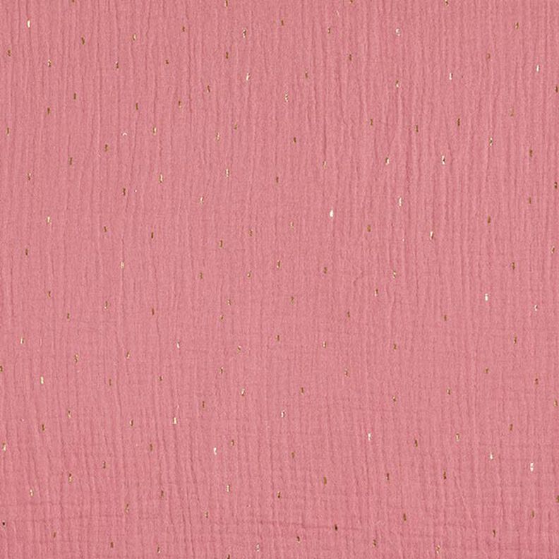 Rectangle Foil Print Muslin | by Poppy – dusky pink,  image number 1