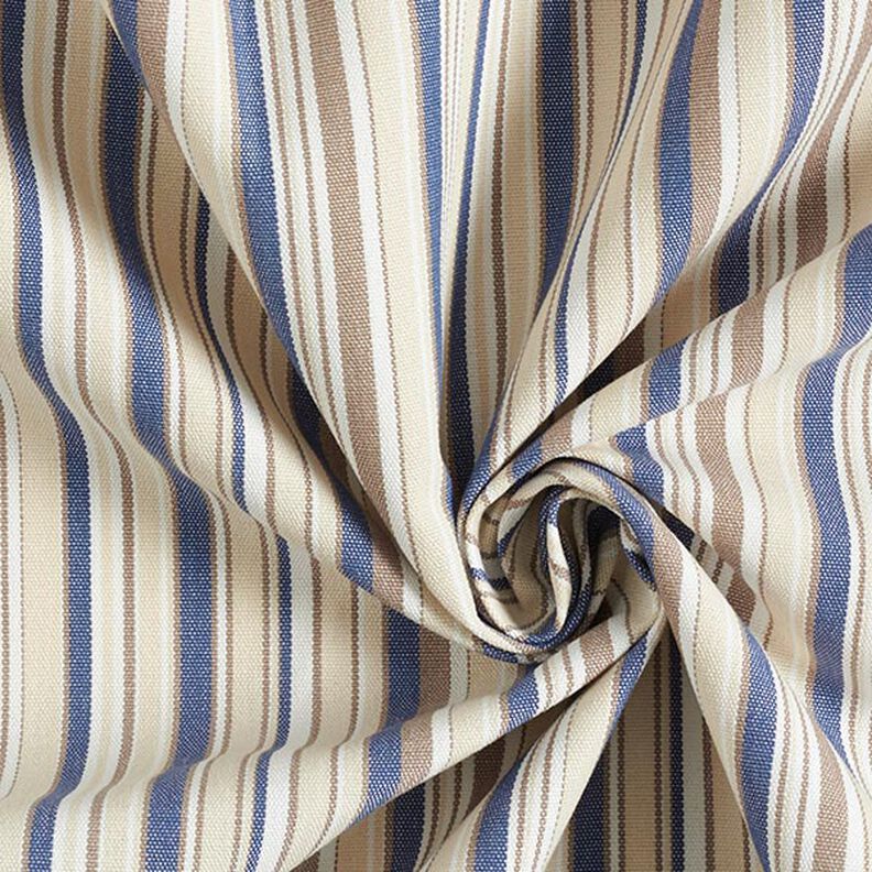 Awning Fabric Fine Stripes – beige/denim blue,  image number 3