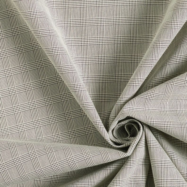 Prince of Wales check trouser fabric – light grey,  image number 3