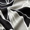 Stretch crepe large flowers – black/light grey,  thumbnail number 2