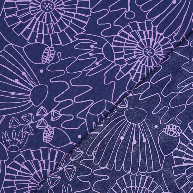 Cotton Poplin Eden | Nerida Hansen – navy blue/mauve,  image number 4