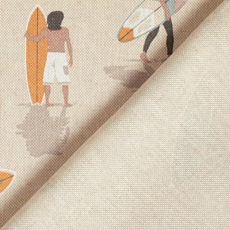 Decor Fabric Half Panama surfer – eucalyptus/natural, image number 4