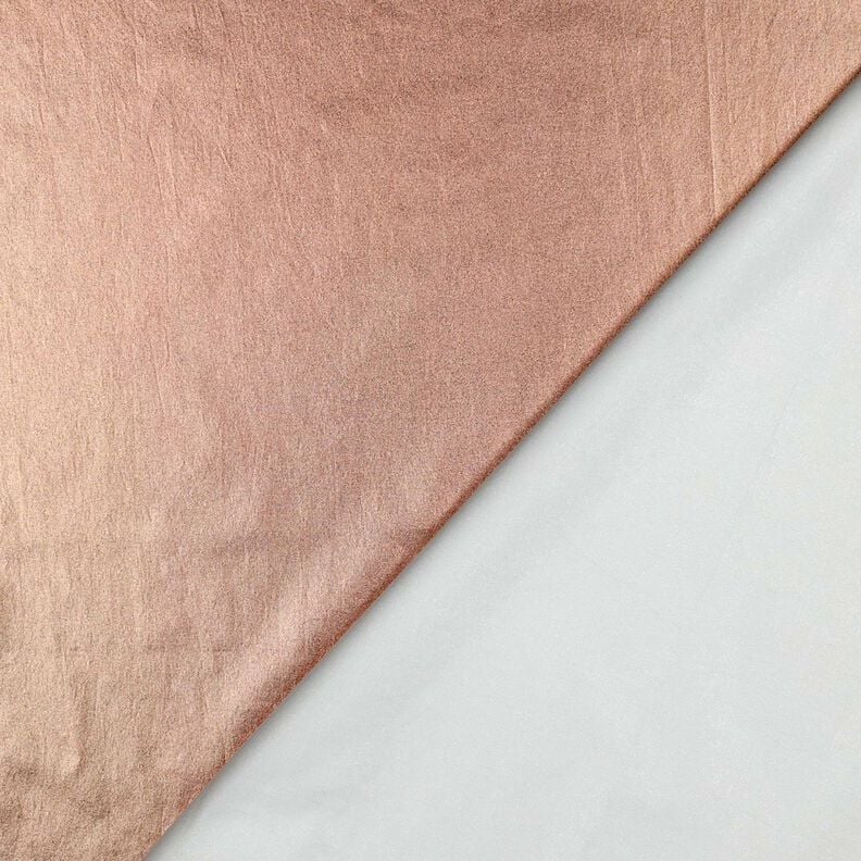 Cotton Poplin Foil-finished Plain – metallic rose gold, image number 3