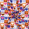 Cotton Poplin Diamond hearts | Poppy Fabrics – ivory/royal blue,  thumbnail number 3