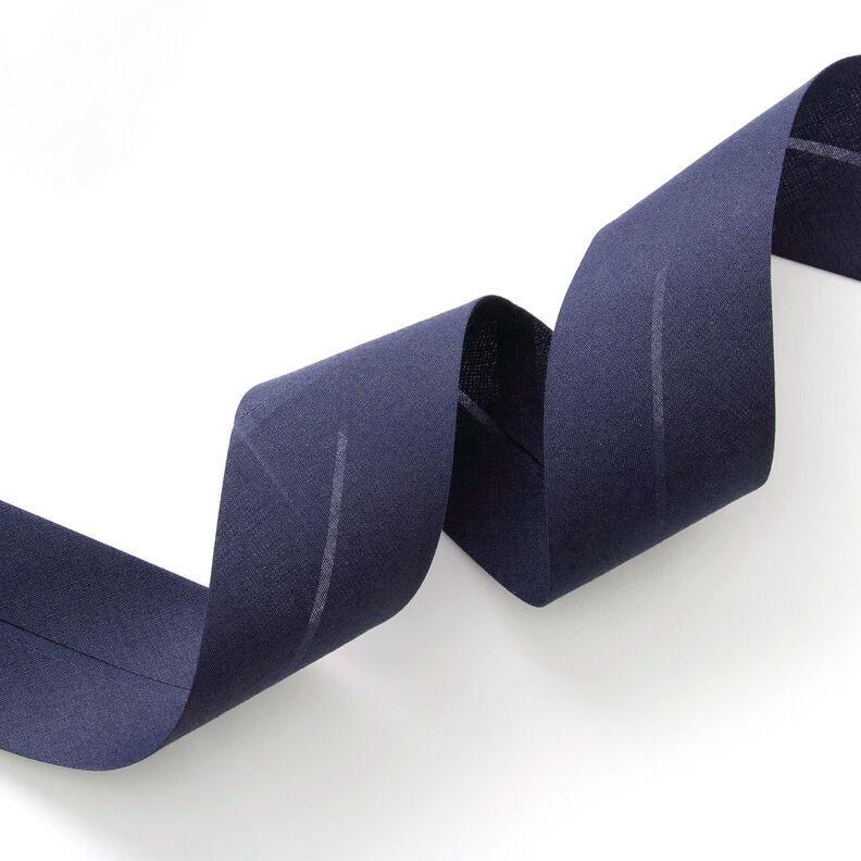 Bias binding Polycotton [50 mm] – navy blue,  image number 1