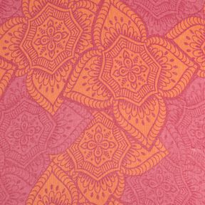 Beachwear hammam towel jacquard ornaments – red/peach orange, 
