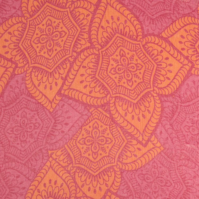 Beachwear hammam towel jacquard ornaments – red/peach orange,  image number 1