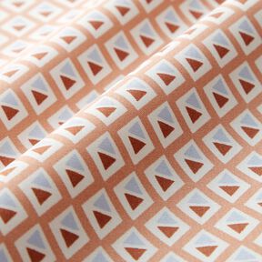 Coated Cotton small diamonds – brown/white, 