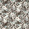 Flowers cotton voile – black brown/natural,  thumbnail number 1