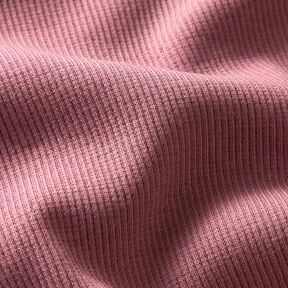 2x2 Ribbing Plain – dark dusky pink, 