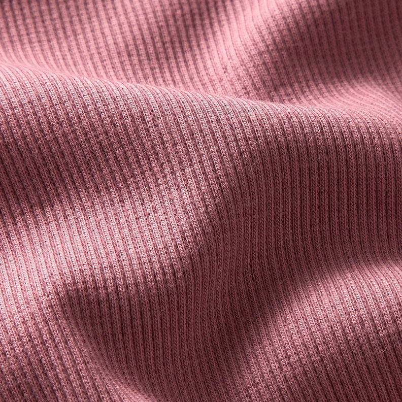 2x2 Ribbing Plain – dark dusky pink,  image number 2