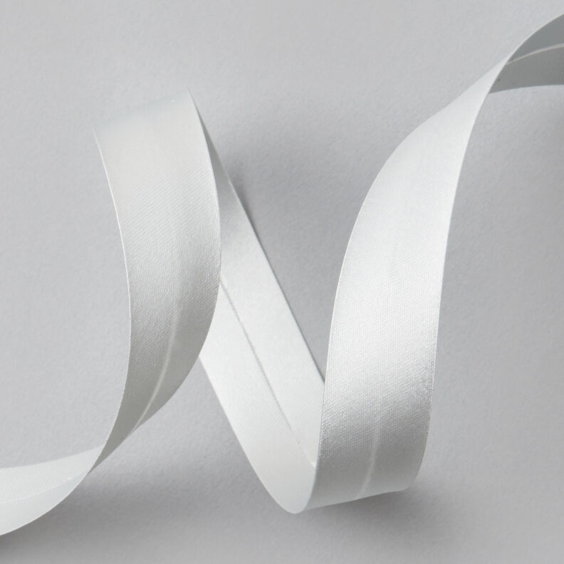 Bias binding Satin [20 mm] – light grey,  image number 2