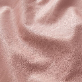Stretch imitation leather plain – dusky pink, 